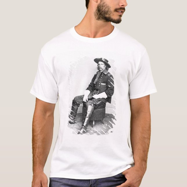 T-shirt Le Général George A. Custer (photo de b/w) (Devant)