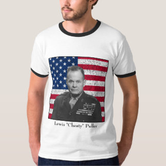 T-shirt Le Général Puller et le drapeau américain