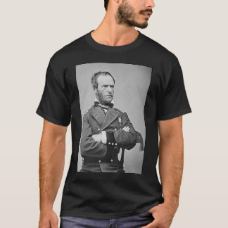T-shirt Le Général Sherman et citation - noir
