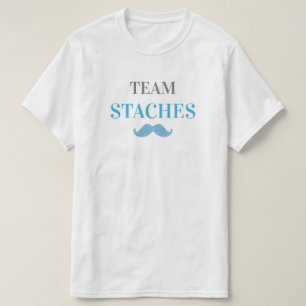 T-shirt Le genre de Staches d'équipe indiquent les hommes
