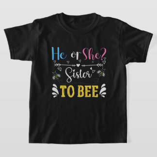 T-shirt Le genre mignon révèle l'art du mot Soeur abeille