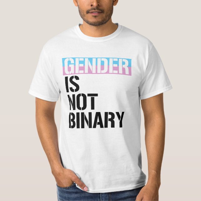 T-shirt Le genre n'est pas binaire (Devant)