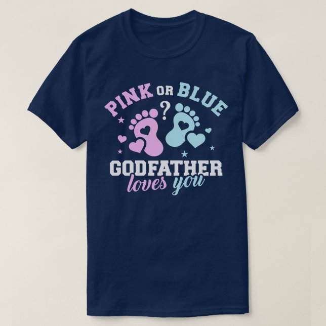 T-shirt Le genre révèle parrain (Design devant)