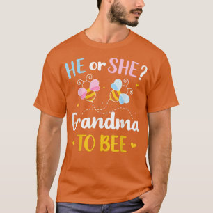 T-shirt Le genre révèle qu'elle ou elle grand-mère corresp