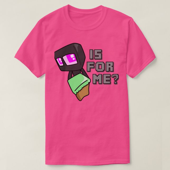 T-shirt Le gentil Enderman est pour moi (Design devant)