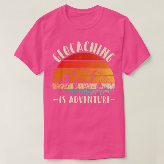 T-shirt Le géocaching est l'aventure (Design devant)