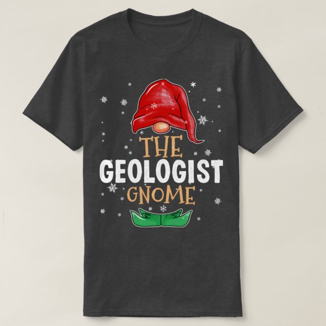 T-shirt Le géologue Gnome Family Matching Christmas Outf (Design devant)