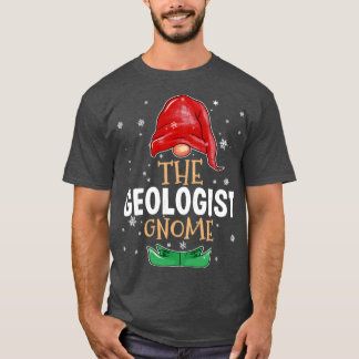 T-shirt Le géologue Gnome Family Matching Christmas Outf