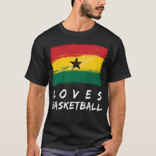 T-shirt Le Ghana aime le basket-ball