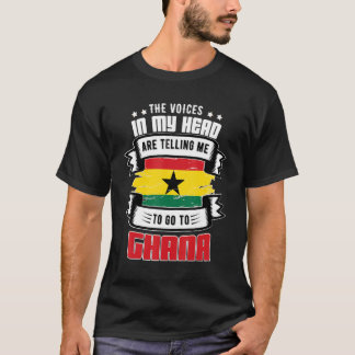 T-shirt Le Ghana dans ma tête