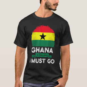 T-shirt Le Ghana dit que je dois aller aux racines du patr