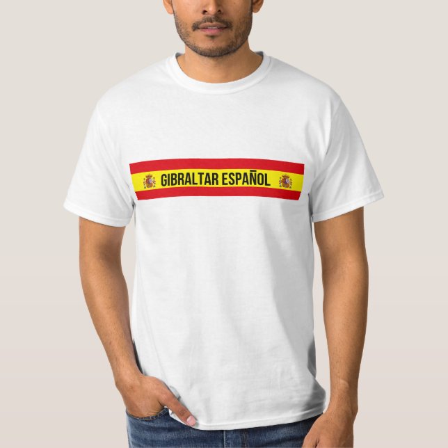 T-shirt Le Gibraltar Español - Espagnol Gibraltar (Devant)