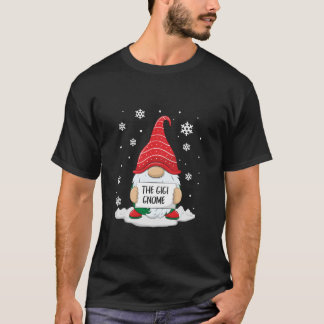 T-shirt Le Gigi Gnome de Noël de la famille appariée Xmas