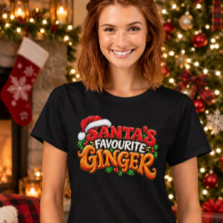 T-shirt Le Gingembre Préféré du Père Noël – Gingembre de N