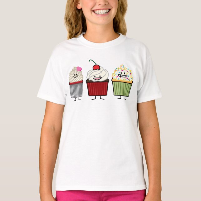 T-shirt Le glaçage de famille de petit gâteau arrose le (Devant)
