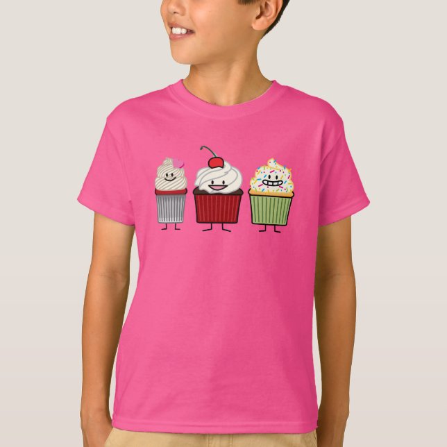T-shirt Le glaçage de famille de petit gâteau arrose le (Devant)