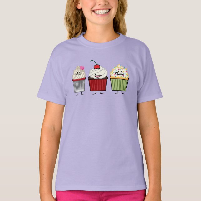 T-shirt Le glaçage de famille de petit gâteau arrose le (Devant)