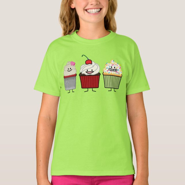 T-shirt Le glaçage de famille de petit gâteau arrose le (Devant)
