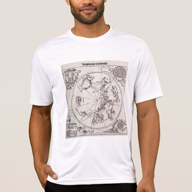 T-shirt Le Globe céleste par Albrecht Durer 1515 (Devant)
