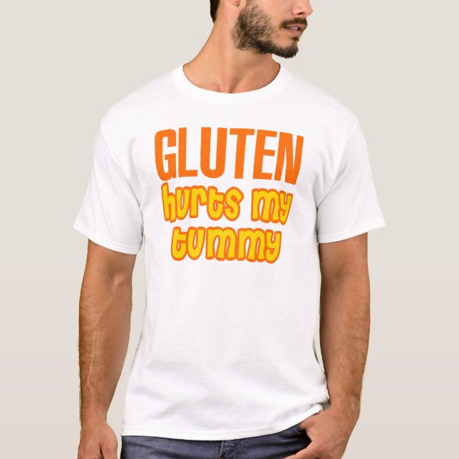 T-shirt Le gluten blesse mon ventre (Devant)