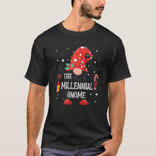 T-shirt Le Gnome Millennial Gnome Matching Family Christma
