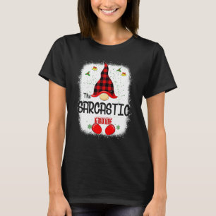 T-shirt Le Gnome Sarcastique Décoloré Famille Correspondat