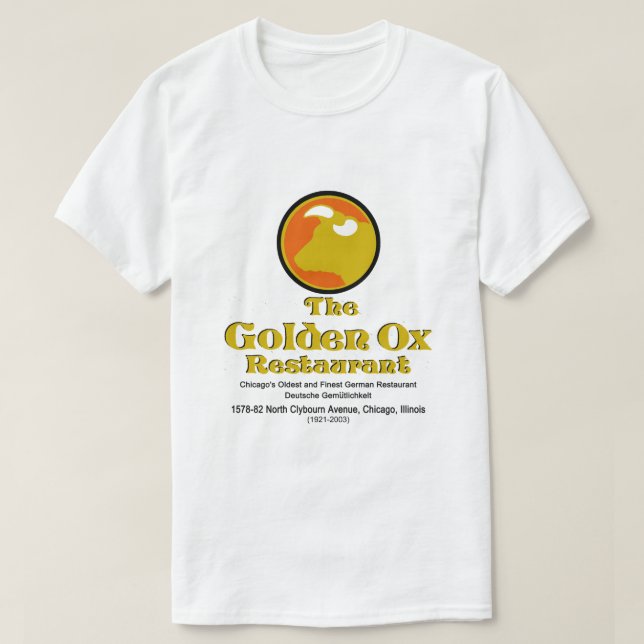 T-shirt Le Golden Ox Restaurant, Chicago, IL (Design devant)