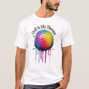 T-shirt Le golf est ma thérapie   Funny Golf