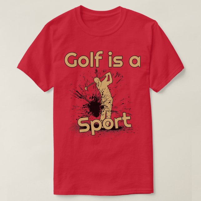 T-shirt Le golf est un sport (Design devant)