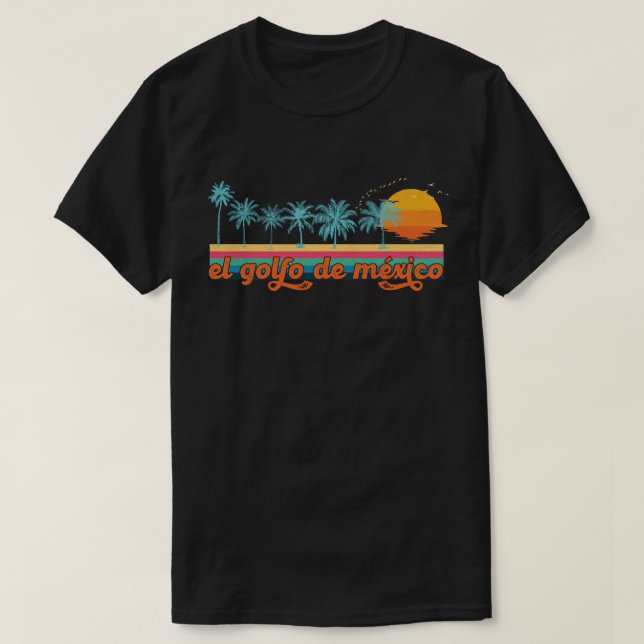T-shirt  Le golfe du Mexique (Design devant)