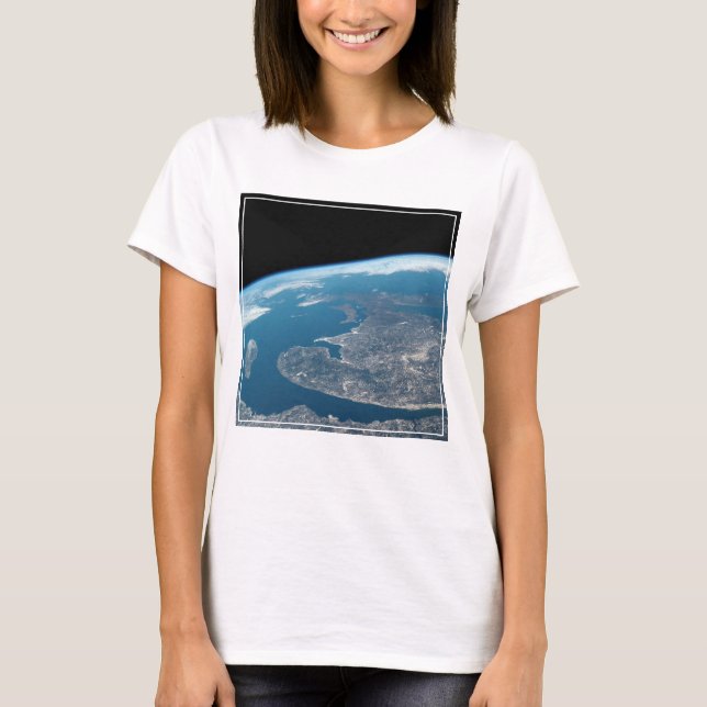 T-shirt Le Golfe Du Saint-Laurent Et Le Canada. (Devant)
