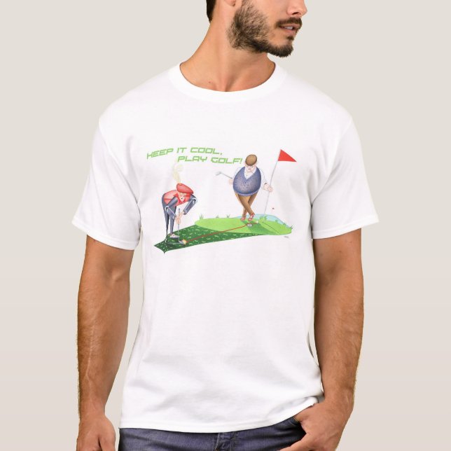 T-shirt Le golfeur fou (Devant)