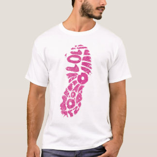 T-shirt Le gorille rose frappent du pied