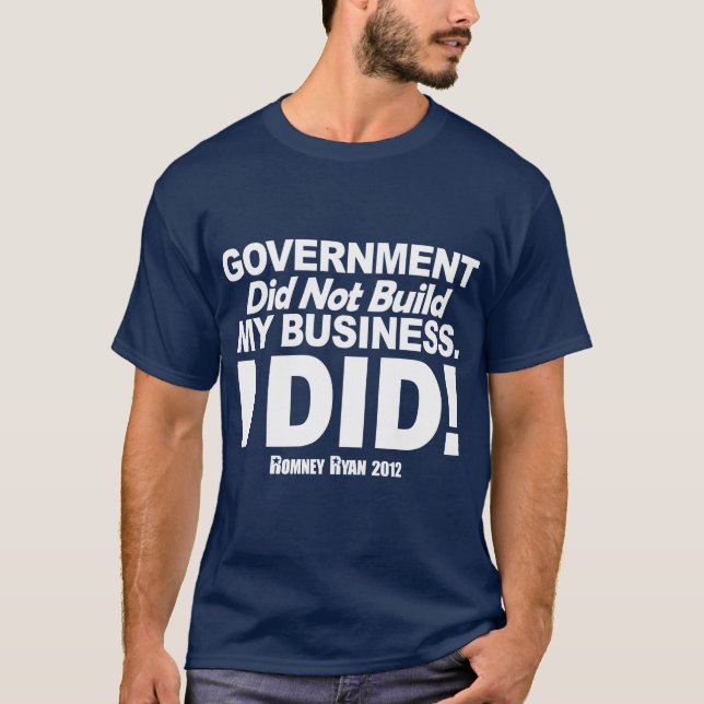 T-shirt Le gouvernement n'a pas établi mes affaires (Devant)