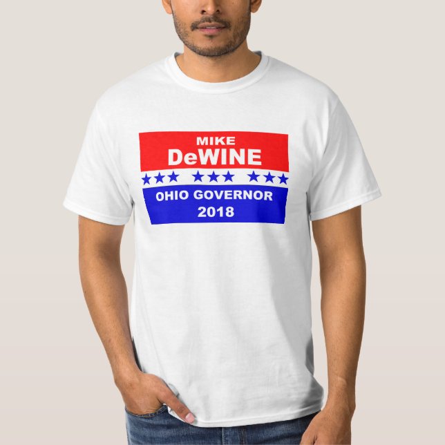 T-shirt Le Gouverneur Ohio 2018 de Mike DeWine (Devant)