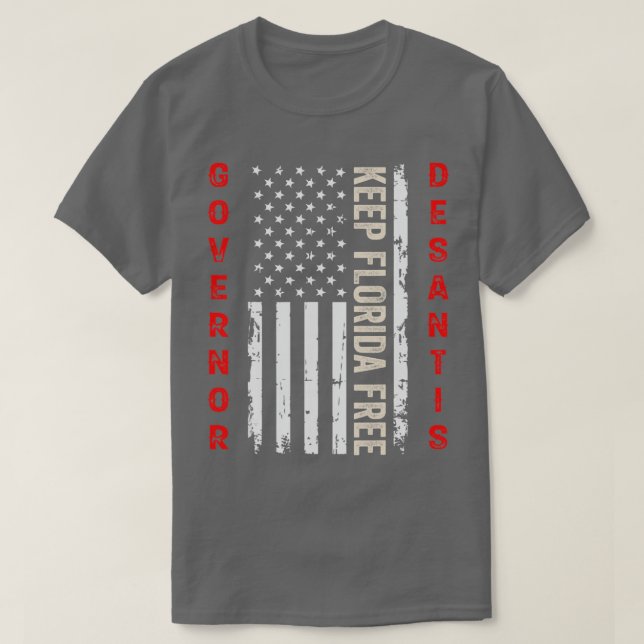 T-shirt Le gouverneur Ron Desantis garde la Floride libre (Design devant)