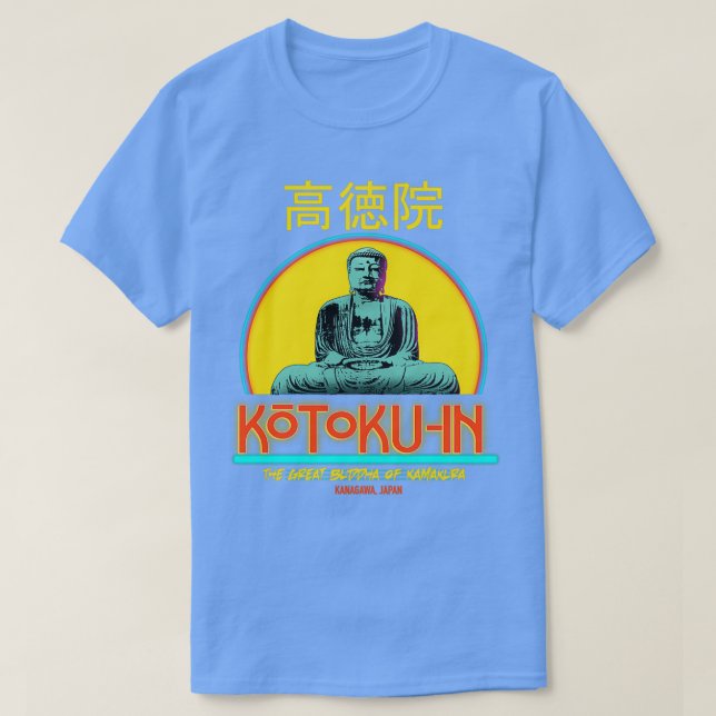 T-shirt le grand bouddha de kamakura (Design devant)