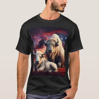 T-shirt Le grand buffle blanc