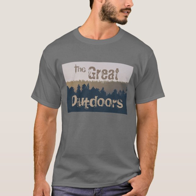 T-shirt Le grand extérieur rustique (Devant)