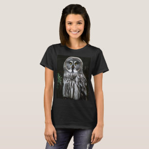 T-shirt Le grand hibou gris wcna