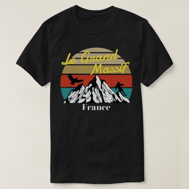 T-shirt Le Grand Massif ski France (Design devant)