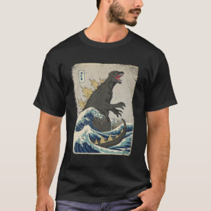 T-shirt Le grand monstre au large de Kanagawa Dinomike off