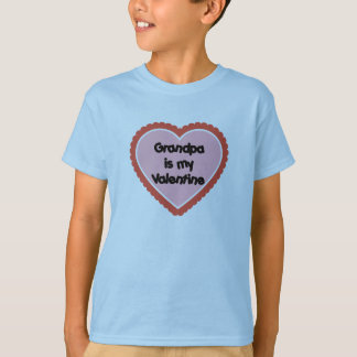 T-shirt Le grand-papa est mon Valentine
