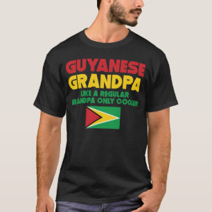T-shirt Le grand-papa guyanais aiment un grand-papa