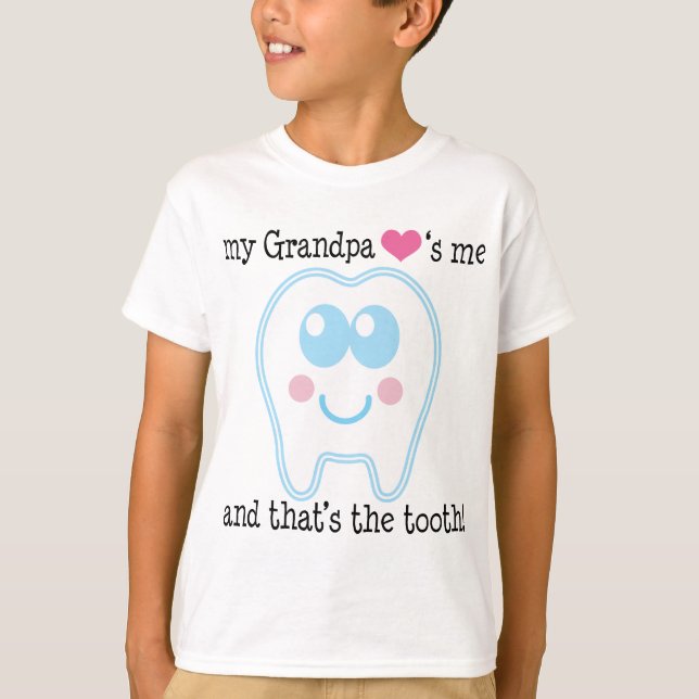 T-shirt Le grand-papa m'aime (Devant)
