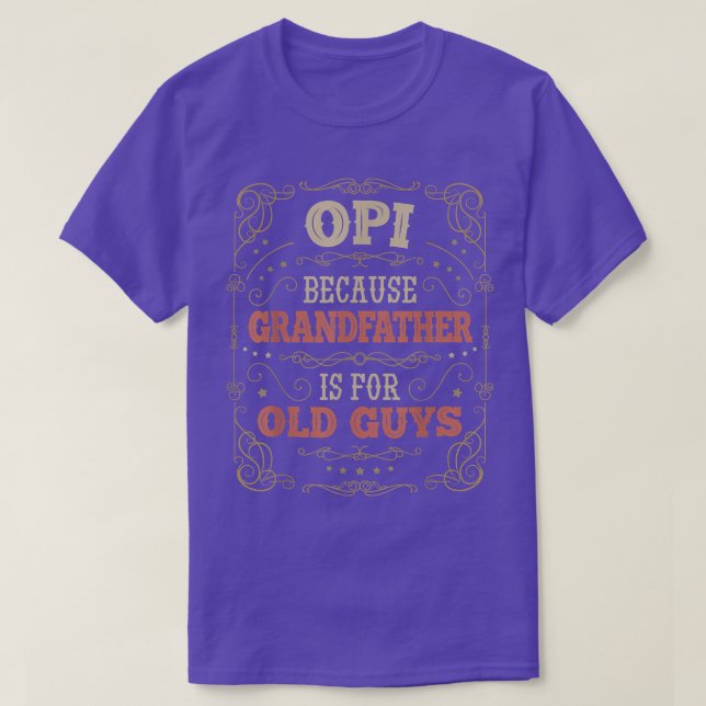 T-shirt Le grand-père de Mens Opi est pour les Vieux Homme (Design devant)