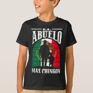 T-shirt Le grand-père le plus chingon drôle mexique mexica