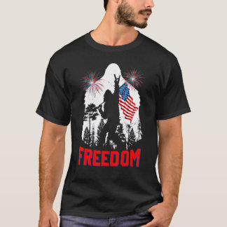 T-shirt Le grand pied de la liberté 4 juillet patrioti de