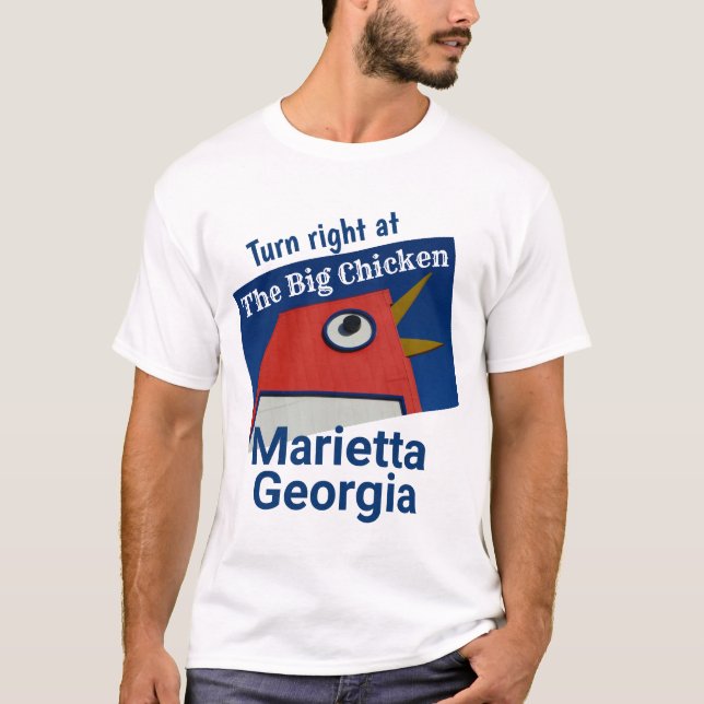 T-shirt Le grand poulet - Marietta GA (Devant)