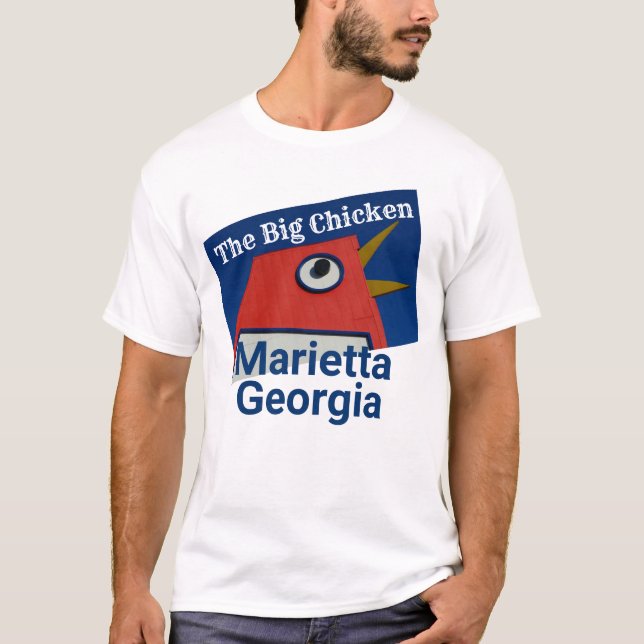T-shirt Le grand poulet - Marietta, Géorgie (Devant)